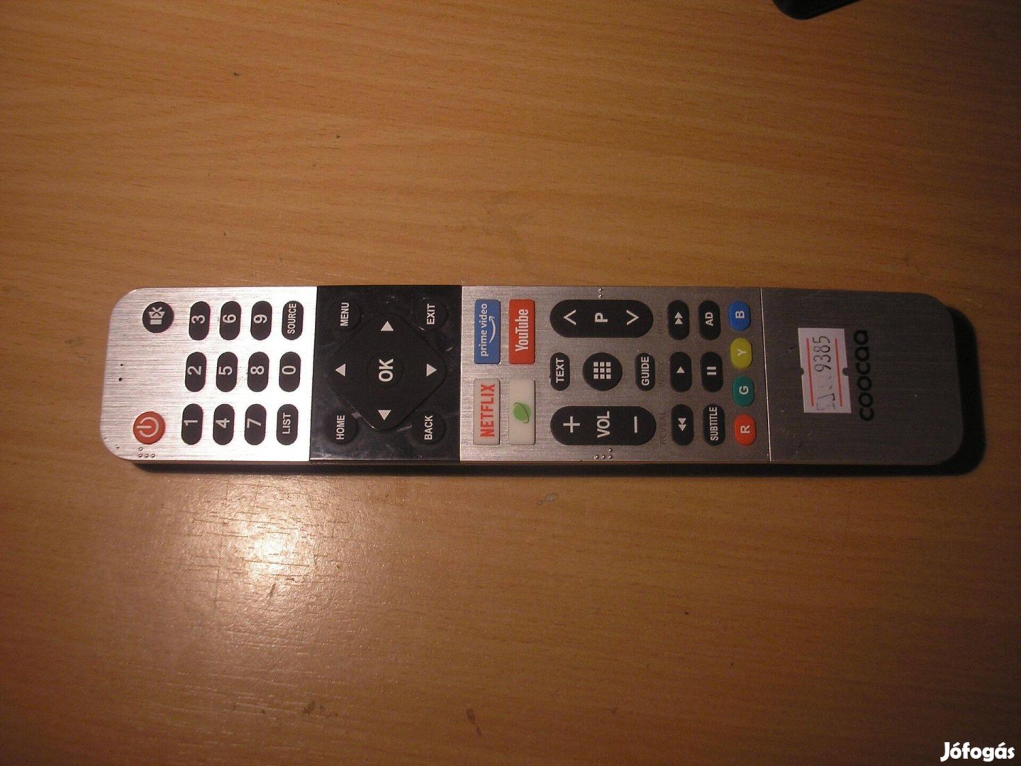 9385 Skyworth Coocaa RF LCD LED TV távirányító