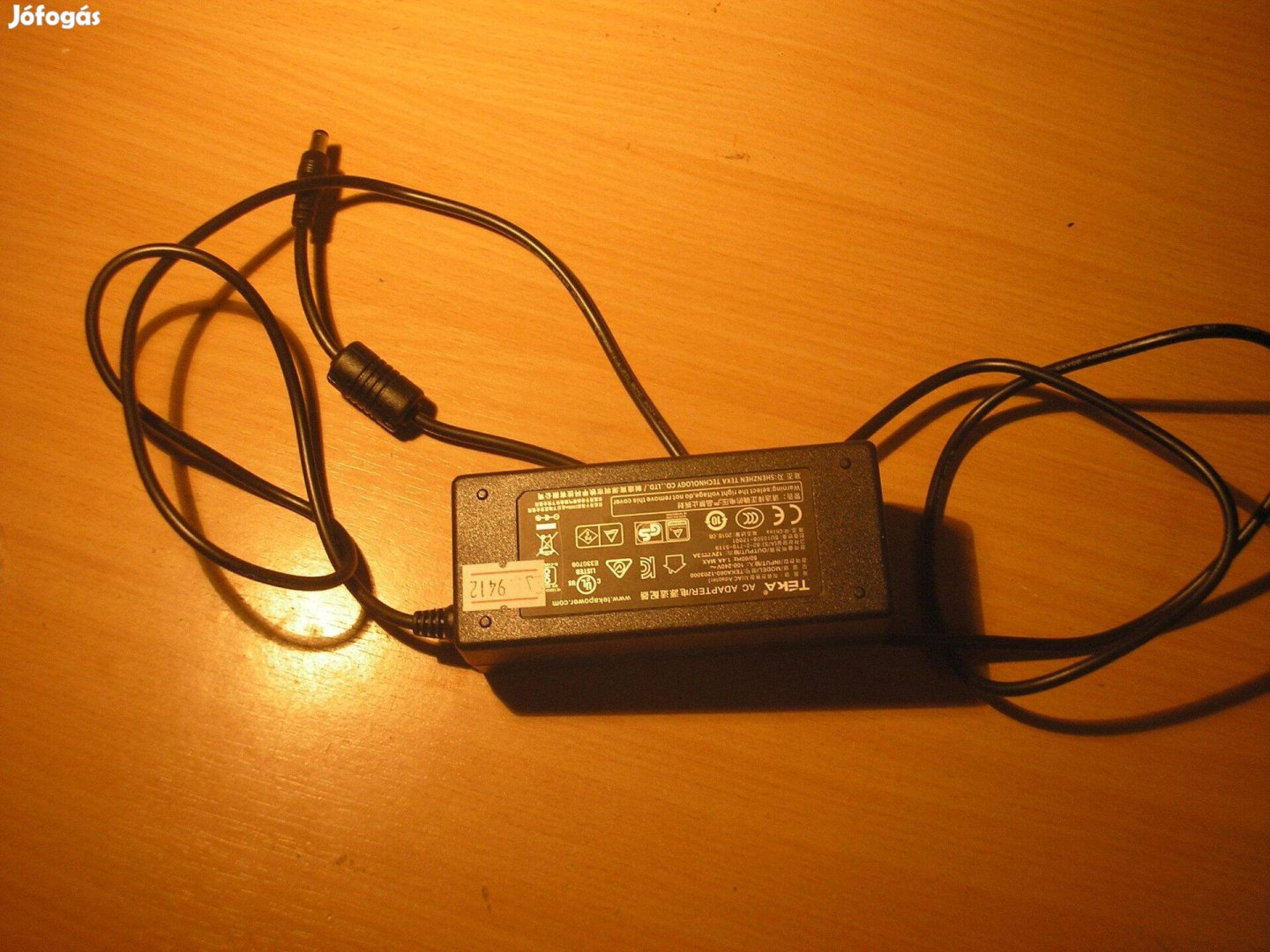 9412 Teka060-1203000 12V 3A 36W 5,5/1,8mm tápegység adapter töltő