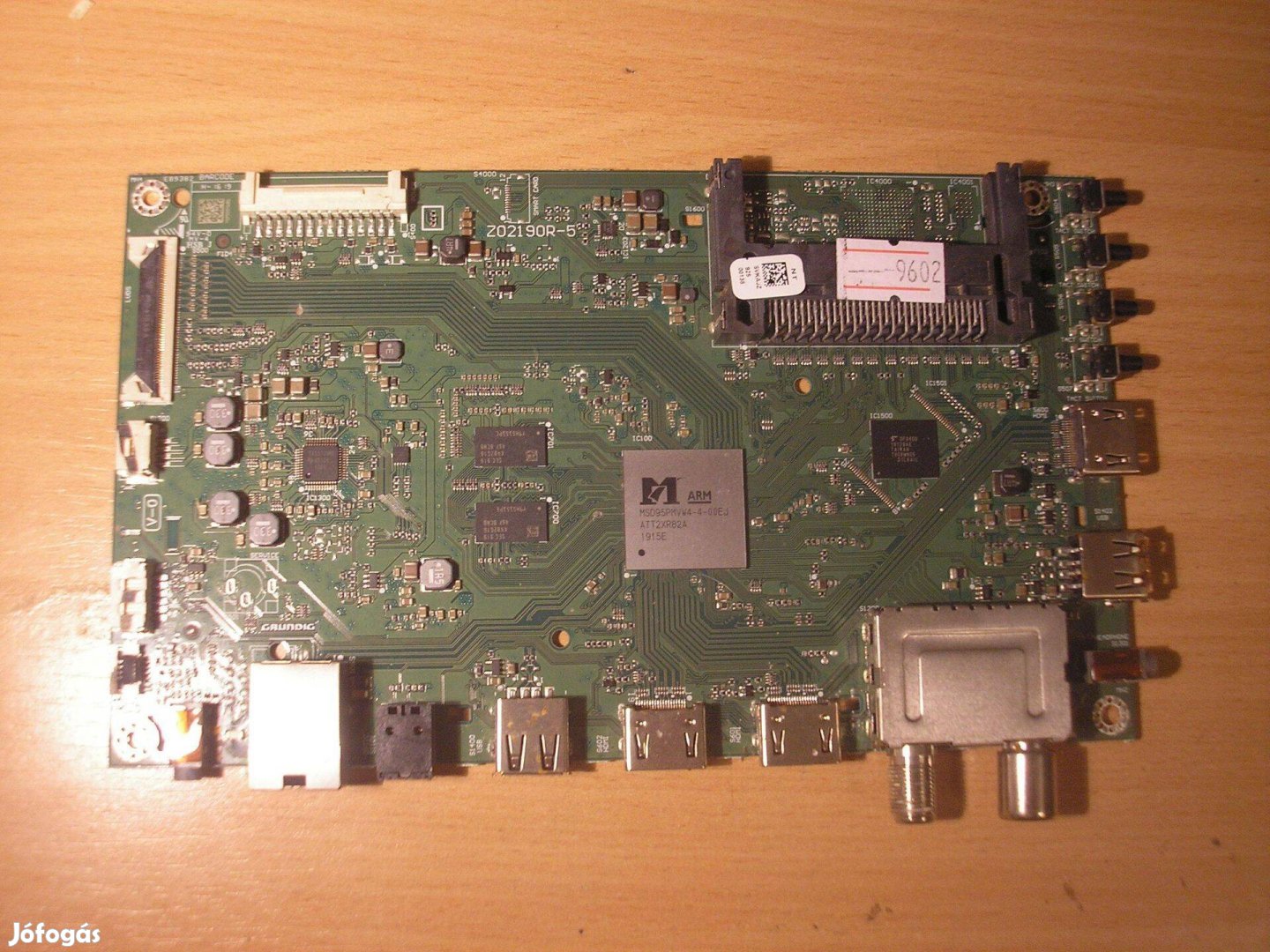 9602 Grundig 43 GUB 9899 mainboard Z02190R-5 Svkajz