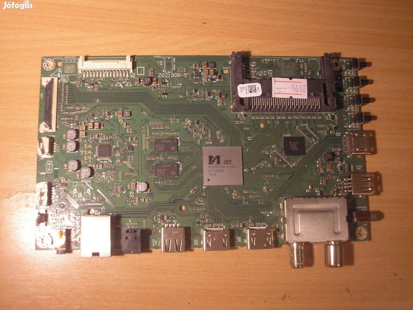 9602 Grundig 43 GUB 9899 mainboard Z02190R-5 Svkajz