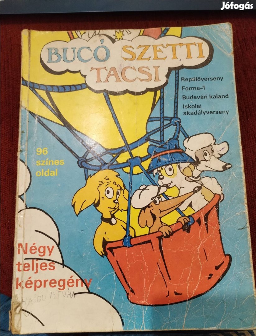 96 oldalas Bucó Szetti Tacsi 1987-ből