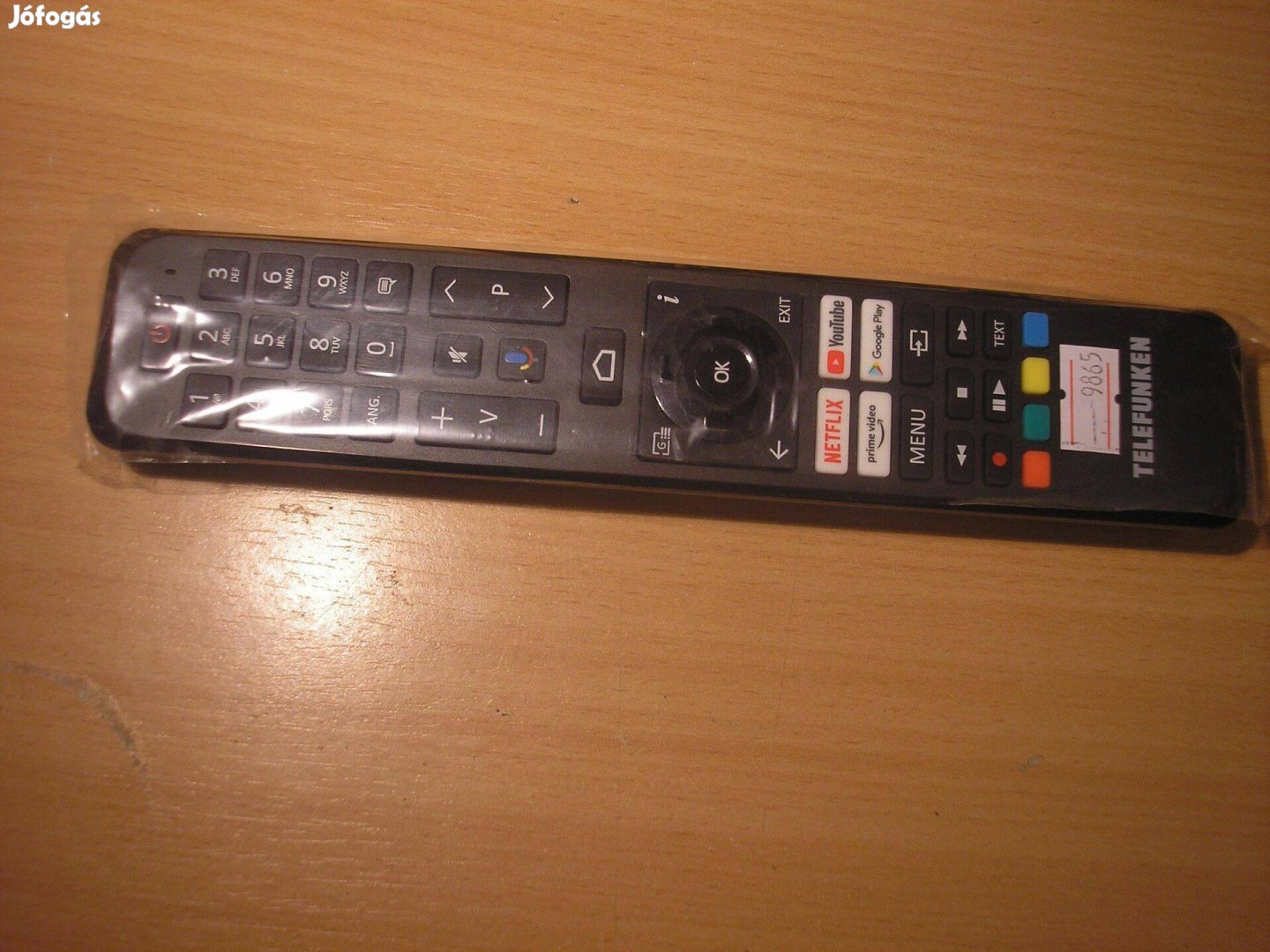 9865 Vestel Telefunken RC45160 hangvezérléses SMART LED TV távirányító