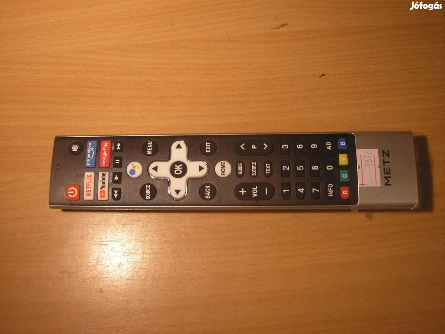 9872 Metz SMART LED TV távirányító N030107-001354-001 HOF21