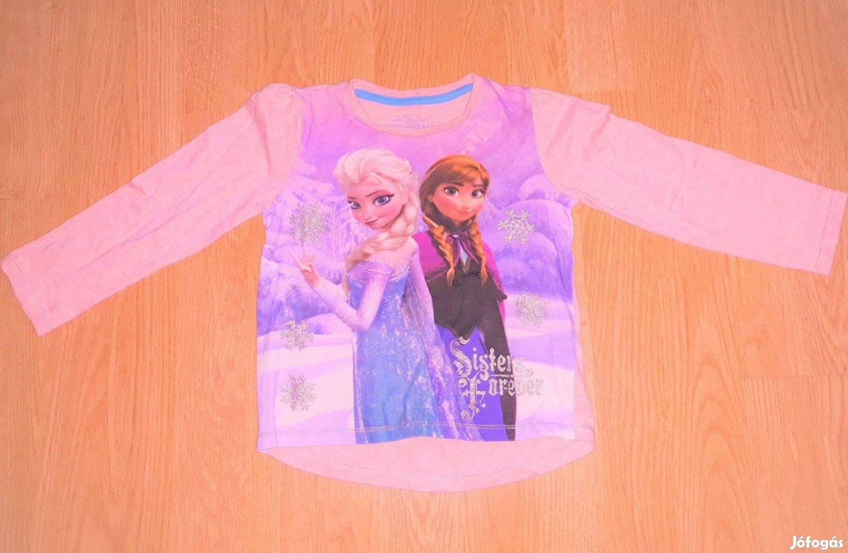 98/104 Disney Jégvarázs cuki nagy Anna Elsa mintás póló felső