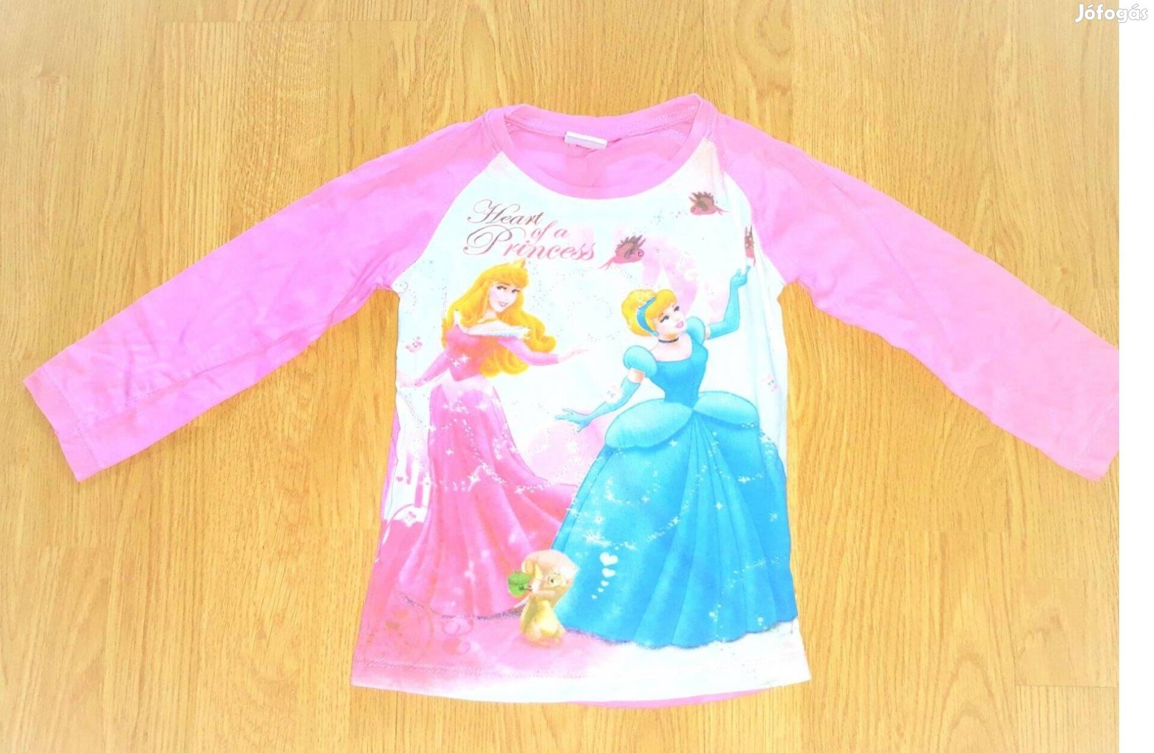 98/104 Disney Princess cuki hercegnő csillogó póló felső