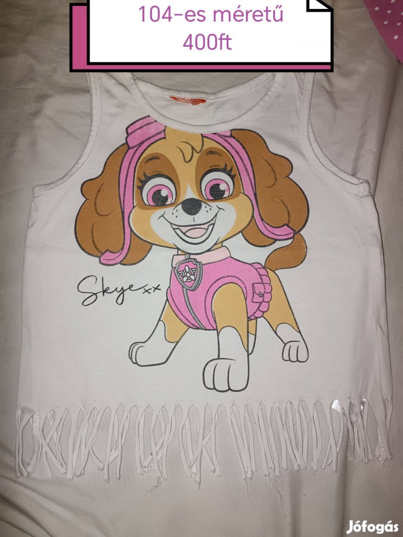 98104-es méretű lányka rucik