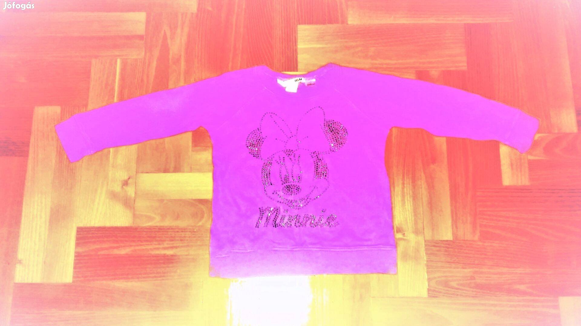 98 /104 H&M Disney cuki csillogó Minnie egér póló felső