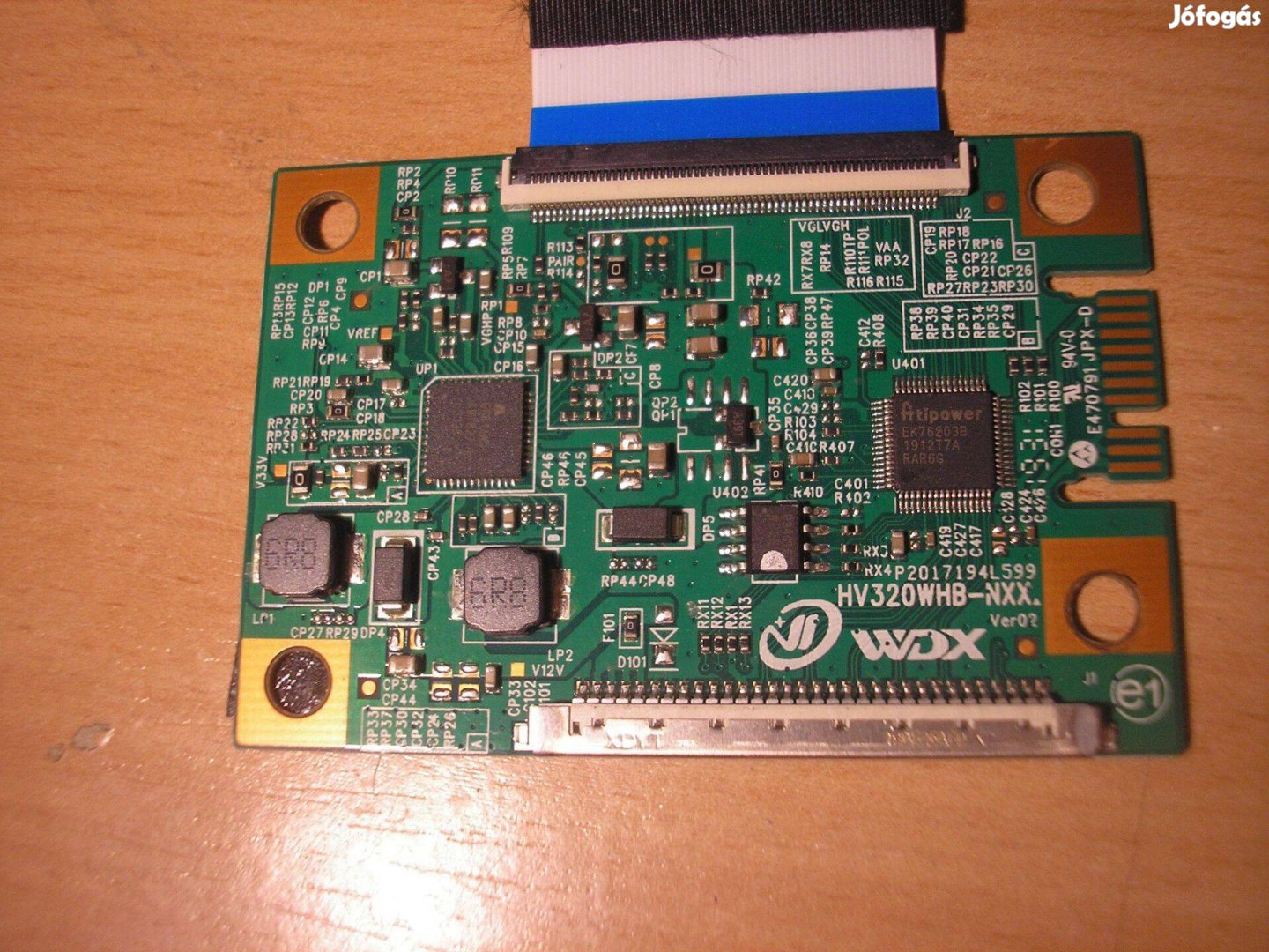 9912 Vdx HV320Whb-Nxx T-CON +szalagkábel 34,5cm