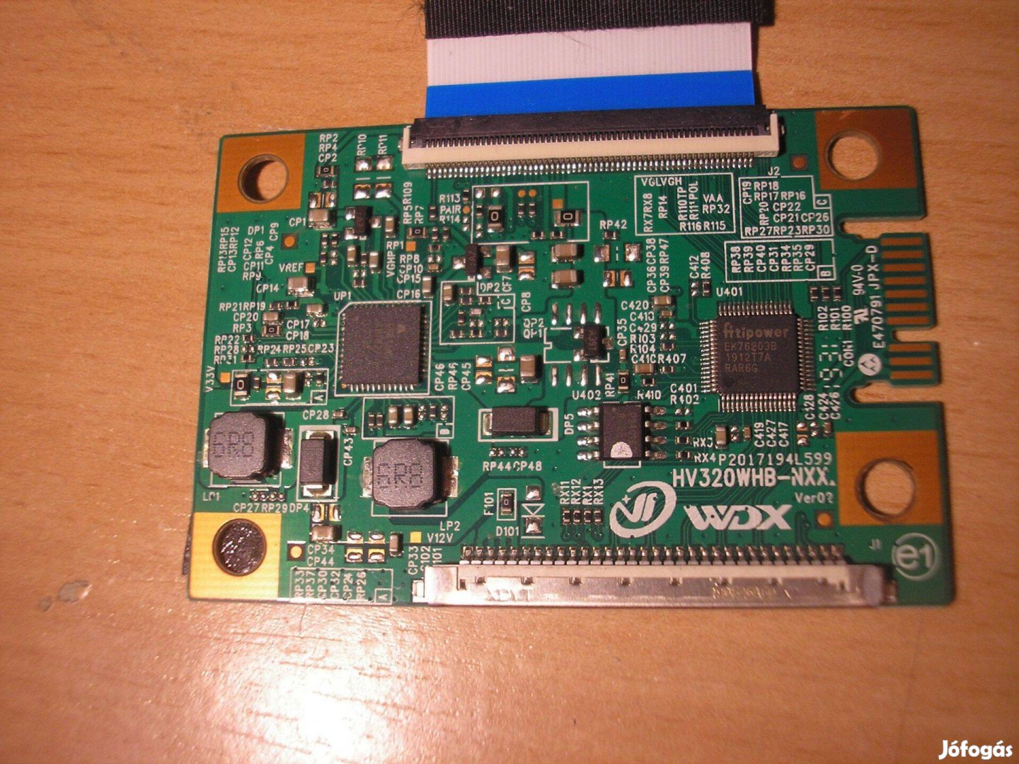 9912 Vdx HV320Whb-Nxx T-CON +szalagkábel 34,5cm