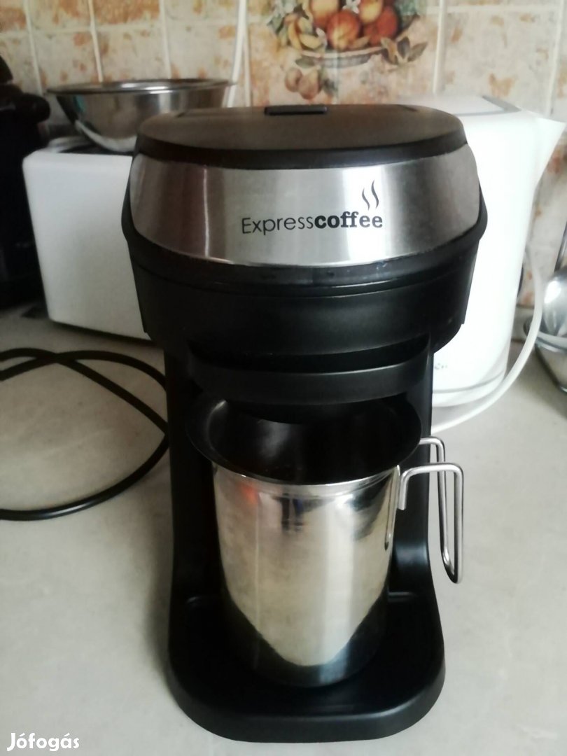 9Expresscoffee kávéfőző (teafőző) inox, rozsdamentes kiöntővel 