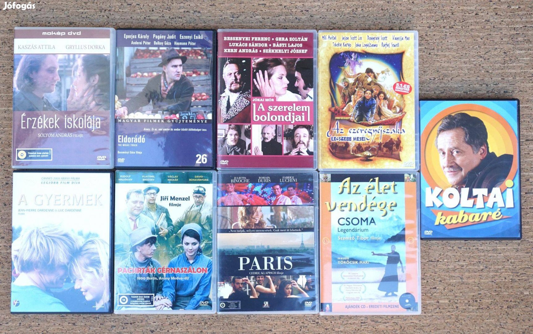 9 DVD magyar film kabaré Juliette Binoche Kaszás Attila