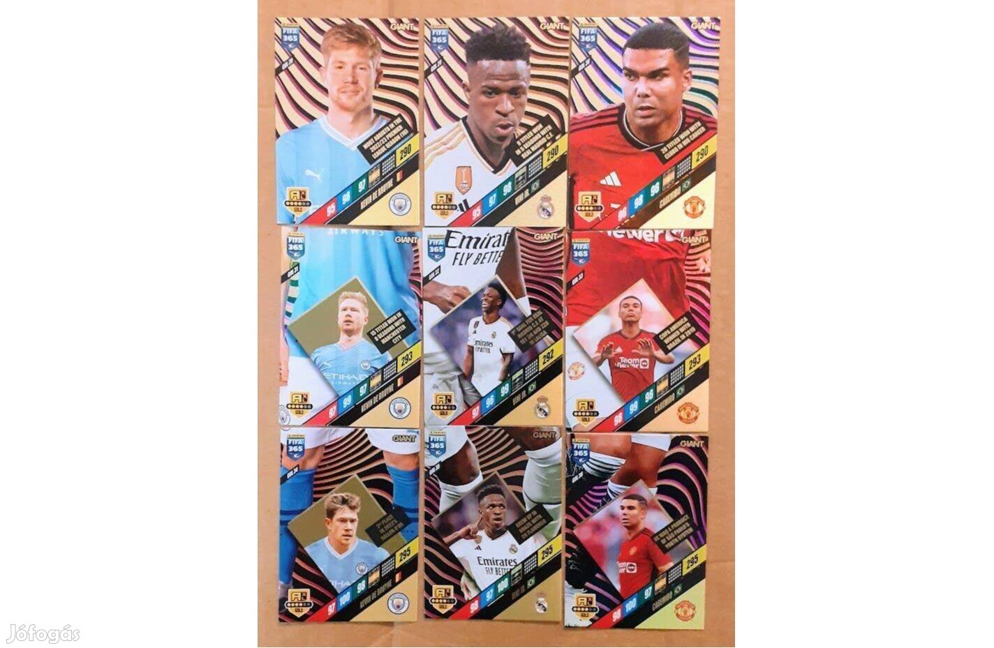 9 Gold Giant focis kártya De Bruyne Vinícius Casemiro