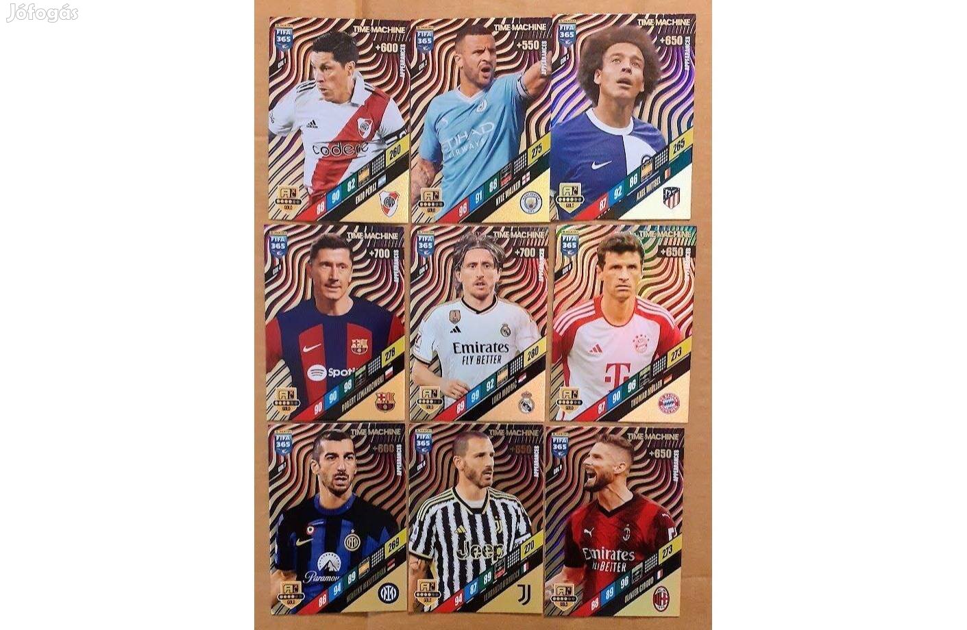 9 Gold Time Machine focis kártya Panini FIFA 365: 2023-2024. Axl