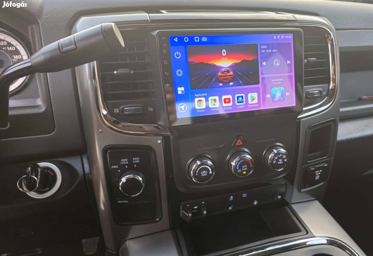 9 " Dodge Ram gyári keretes android navigációs tolatókamerás fejegység