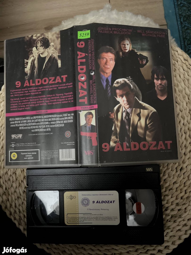 9 áldozat vhs kazetta