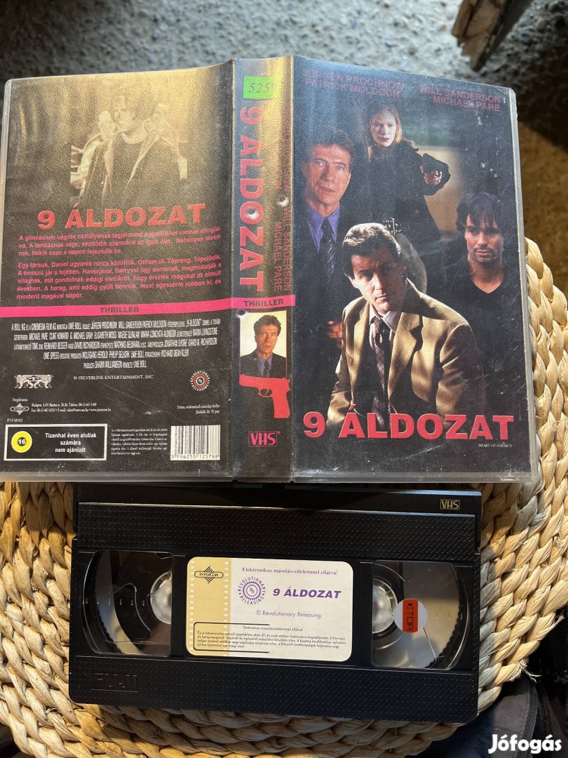 9 áldozat vhs kazetta