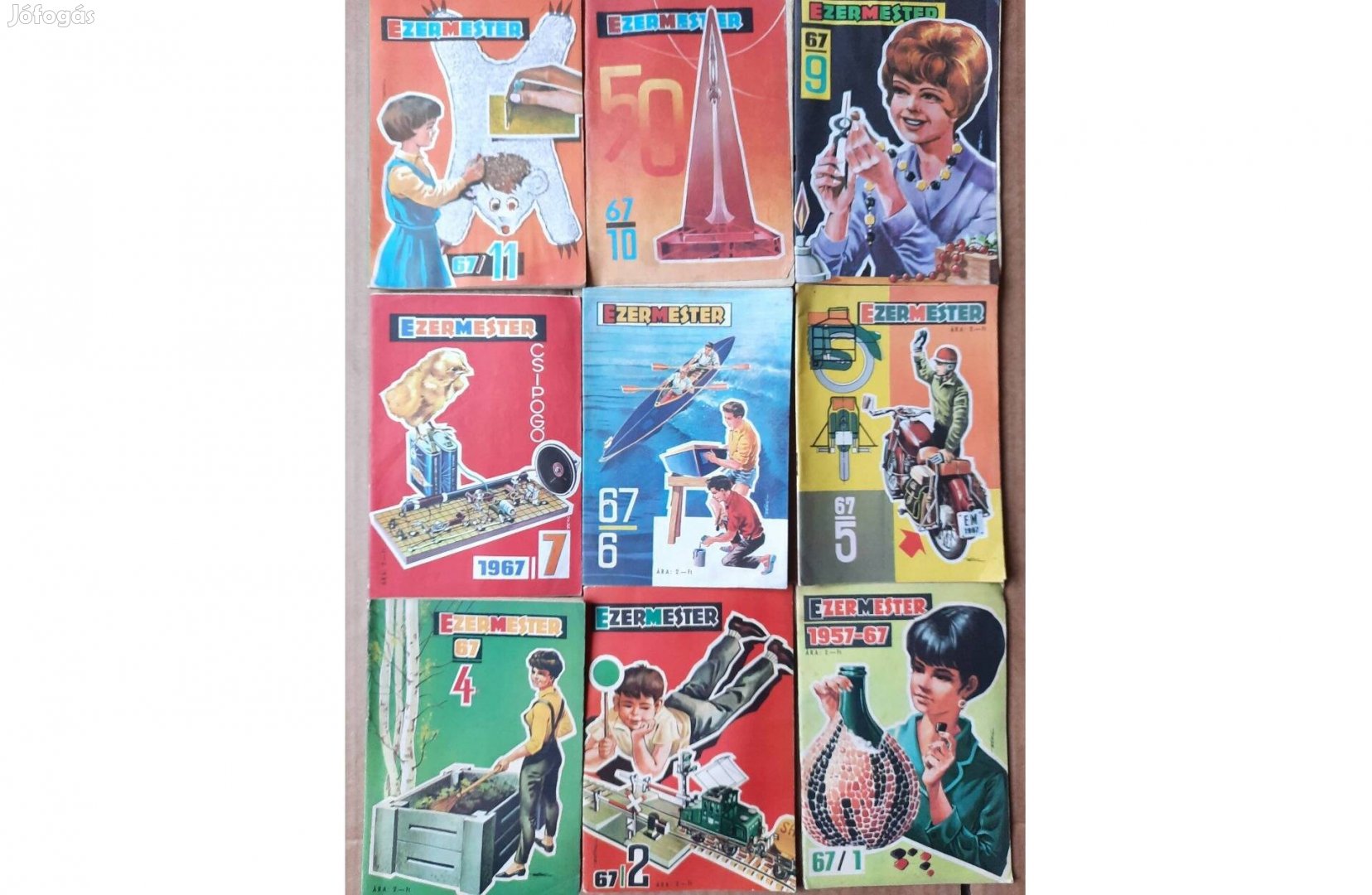 9 darab 1967-es Ezermester újság eladó