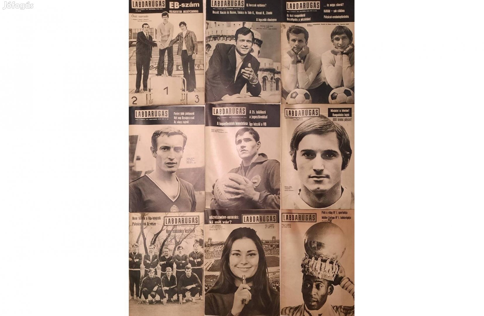 9 darab 1971-es Labdarúgás újság eladó