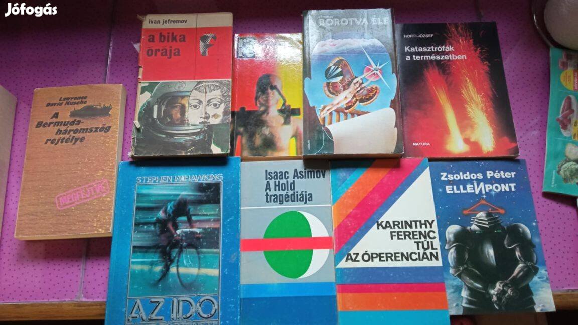 9 db régi retro könyv könyvcsomag együtt 2500 Ft