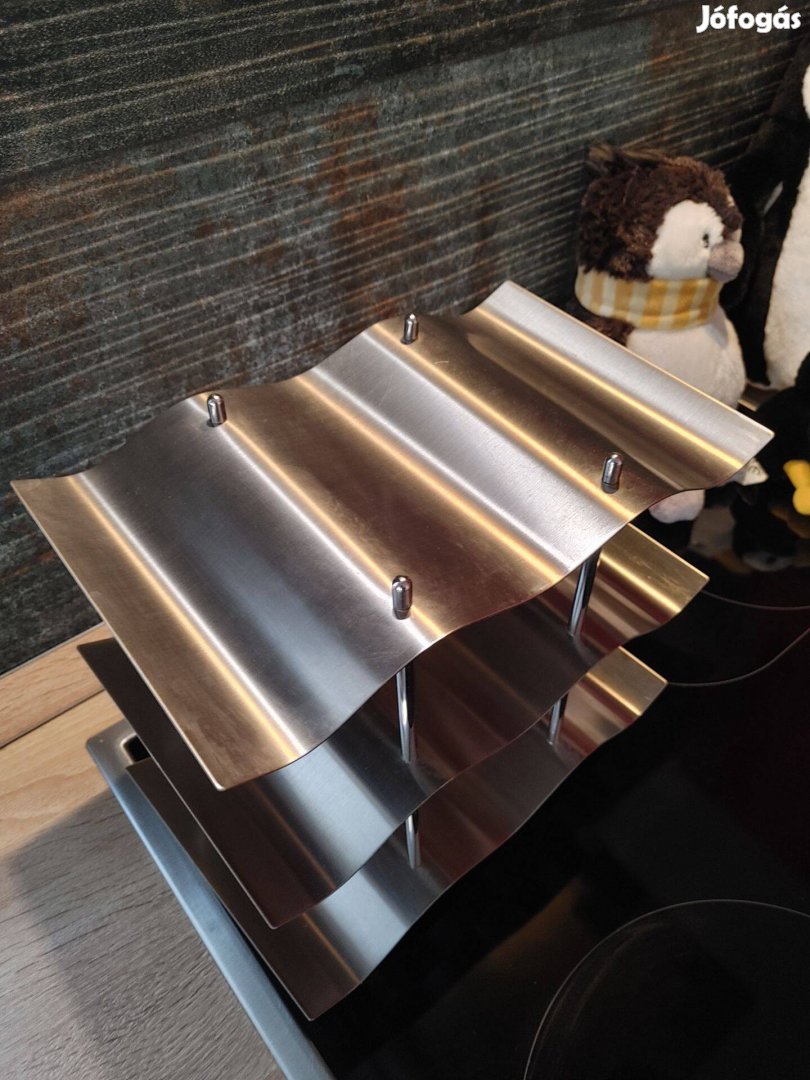 9 üveges fém inox italtartó modern konyhákba