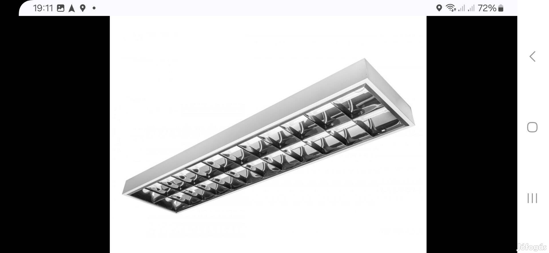 9db 150cm lámpa led vagy feénycső armatúra beltéri tükrös