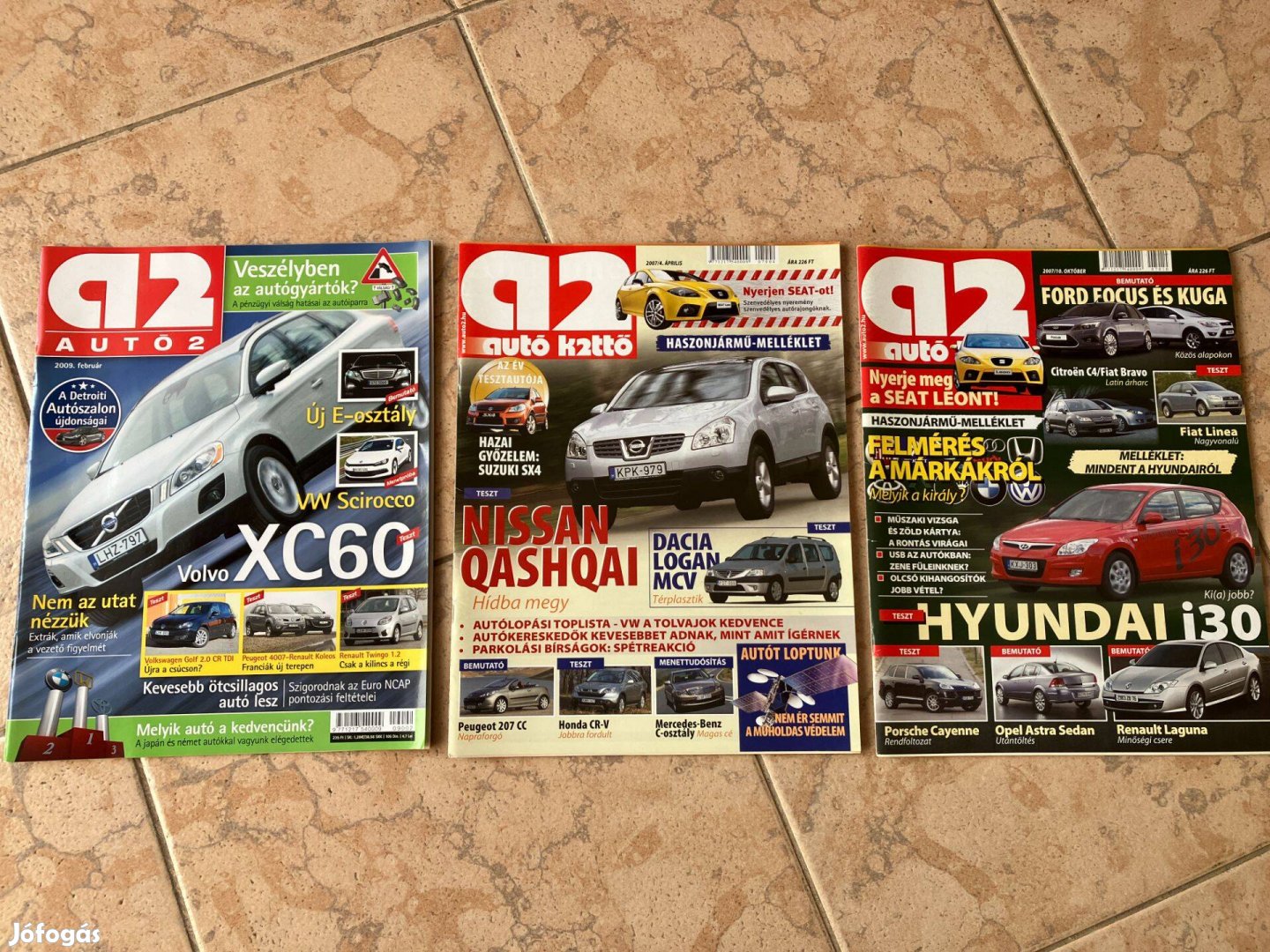 A2 autó k2ttő 2006, 2007, 2009 egyes számai