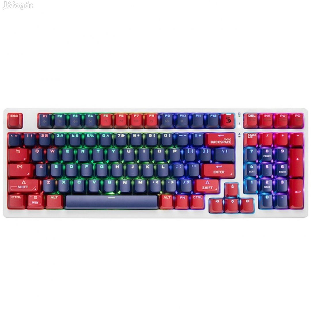A4Tech Bloody S98 Vezetékes billentyűzet, RGB, Navy, Új, Akciós