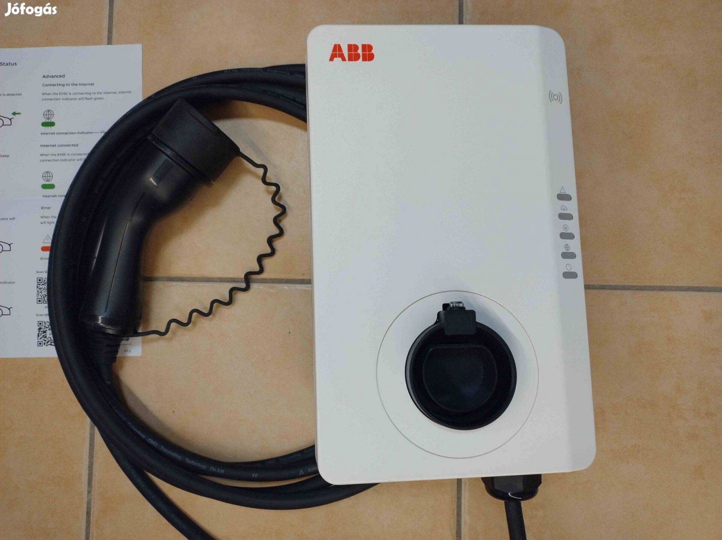 ABB 11kW elektromos autó fali töltő, Wifi, App