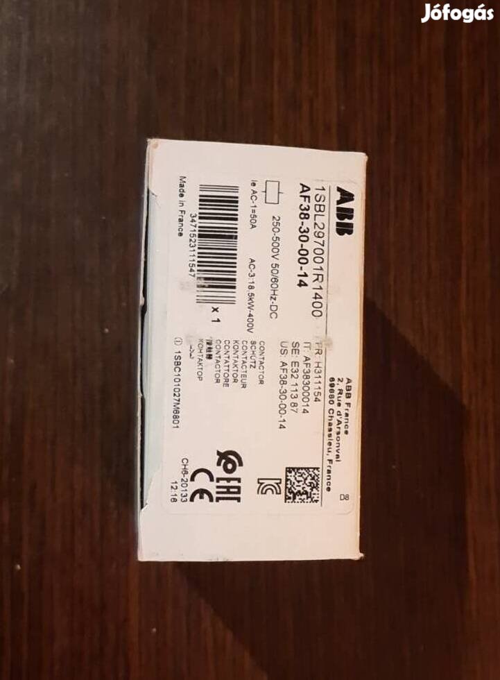 ABB AF 38-30-00-14 Uj vedőkapcsolo elado