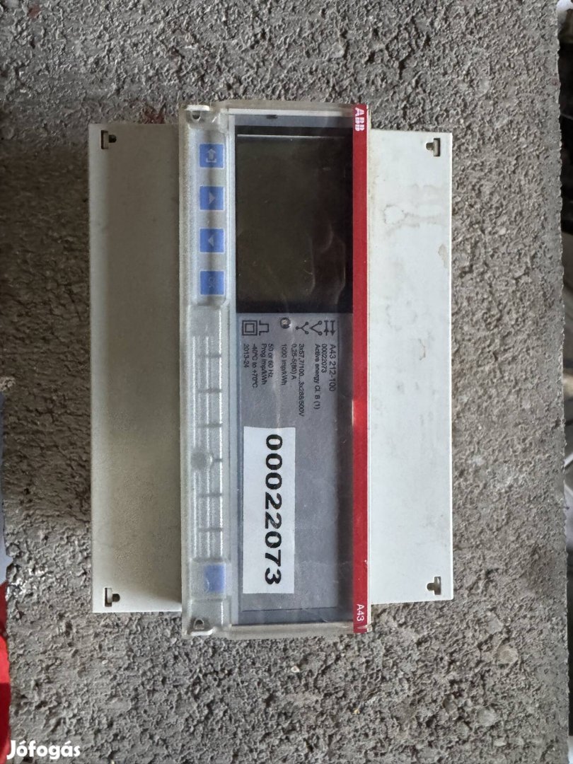 ABB Energiamérő LCD, 3-fázisú, impulzuskimenettel, 1 %, A43 sorozat