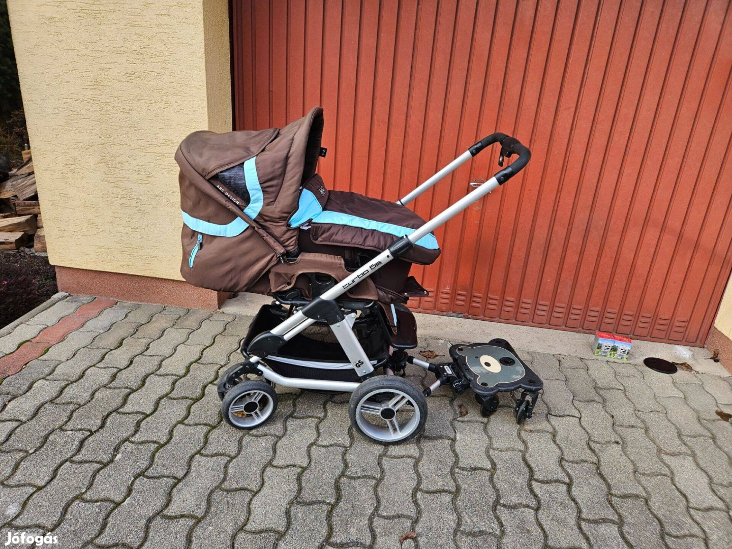 ABC Design babakocsi , testvérfellépő , bundazsák eladó