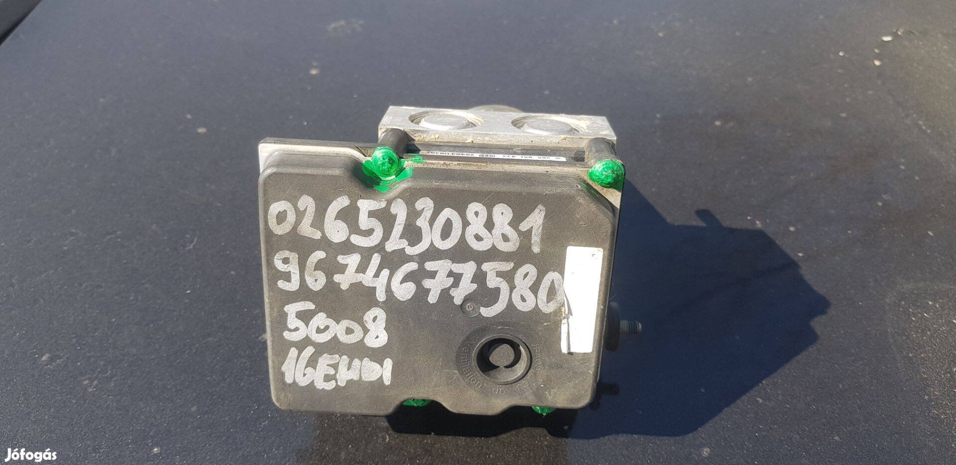 ABS vezérlő 9674677580 Peugeot 3008 5008 1 1.6 HDI