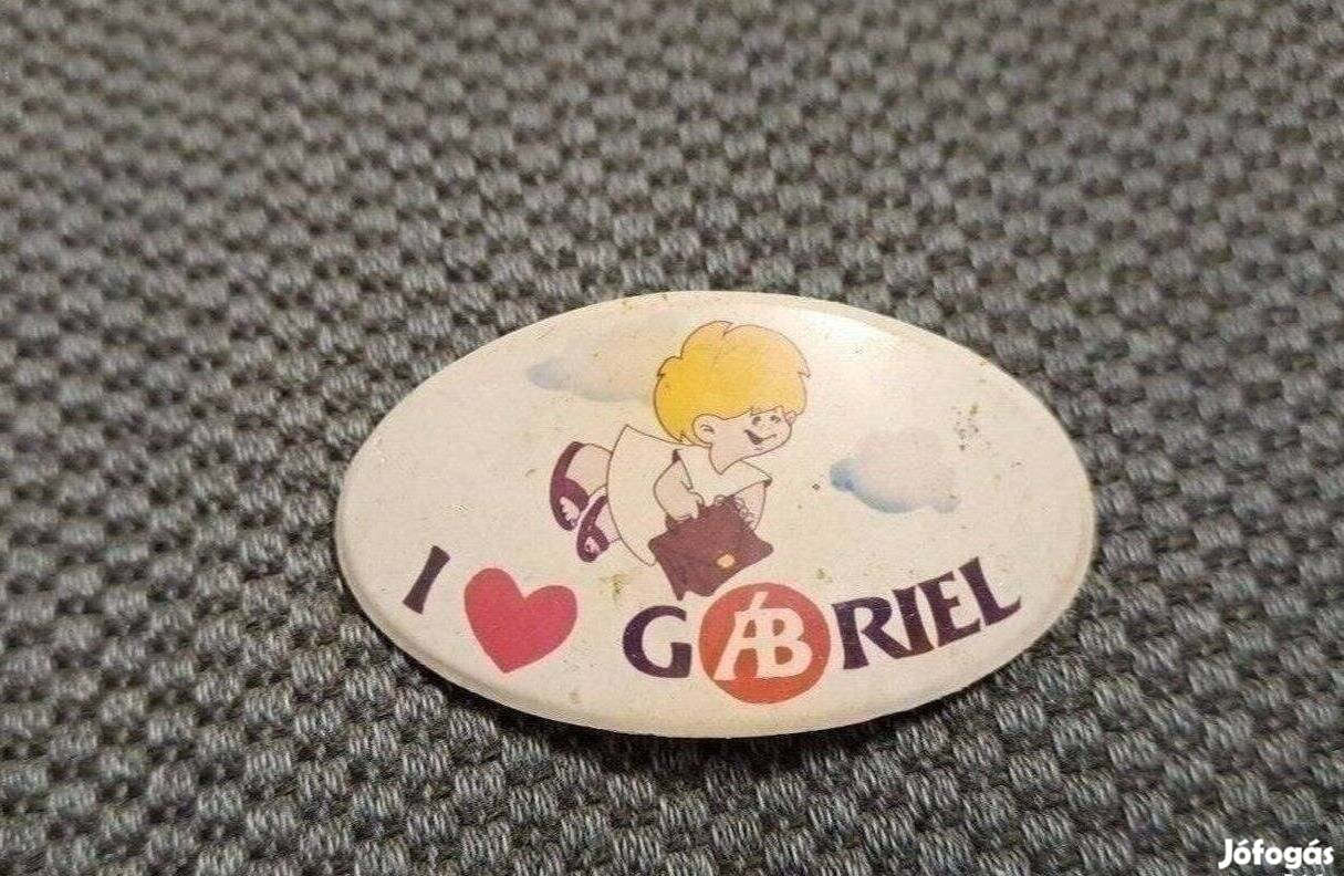 ÁB Gábriel biztosító kitűző