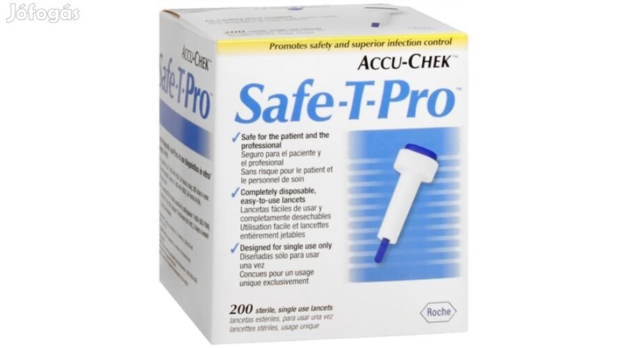 ACCU CHECK SAFE-T-PRO PLUS 200 DB-os steril egyszerhasználatos ujjbeg