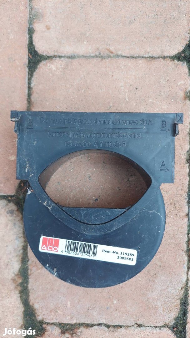 ACO folyóka homloklap csőcsonkkal