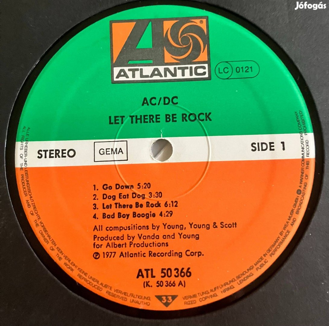AC/DC - Let There Be Rock (Made in Germany - borító nélkül)
