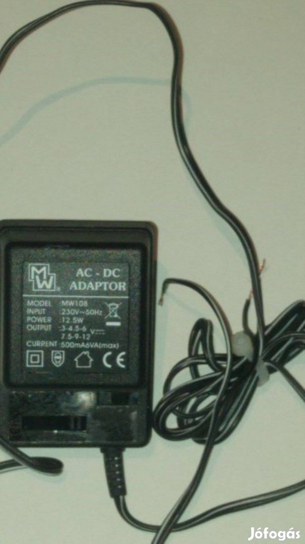 AC-DC adapter MW-108 3-12V 500mA