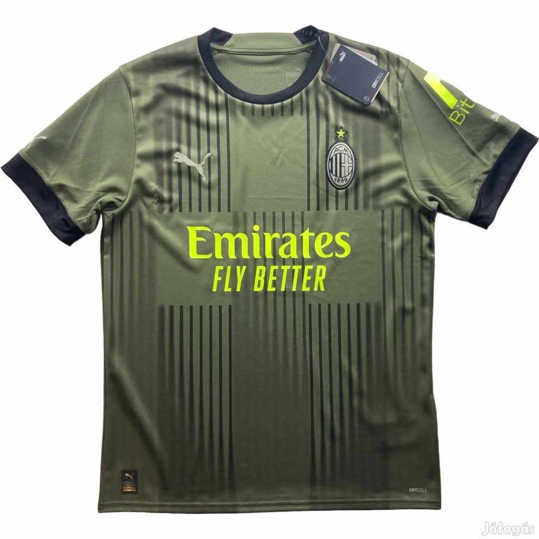 AC Milan 2022-23 Puma harmadik számú Új foci mez L-es