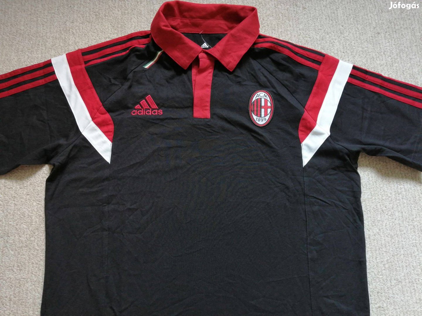 AC Milan Adidas pamut póló, újszerű, hibátlan (L)