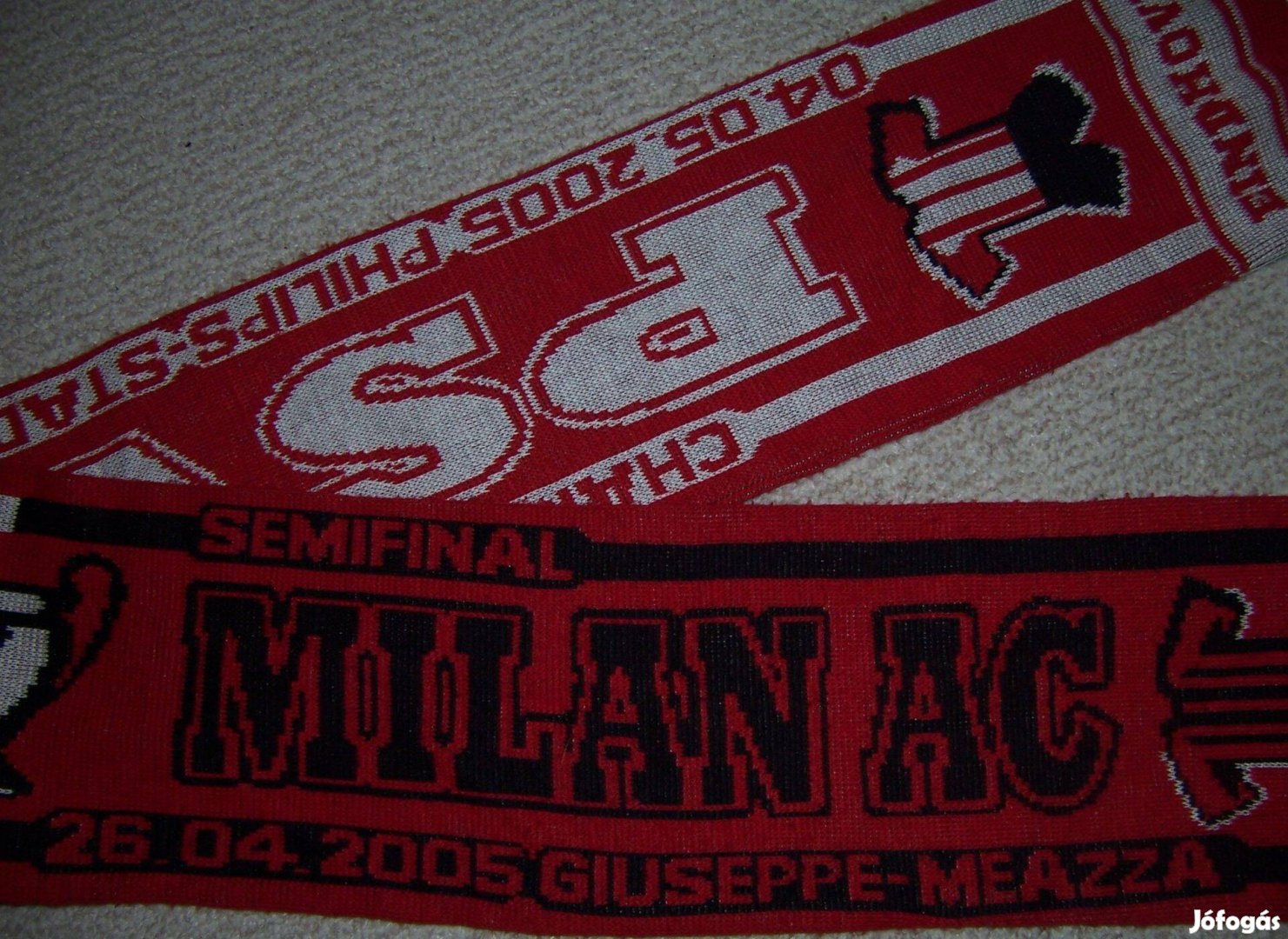 AC Milan - PSV Eindhoven 2005 BL-elődöntő szurkolói sál