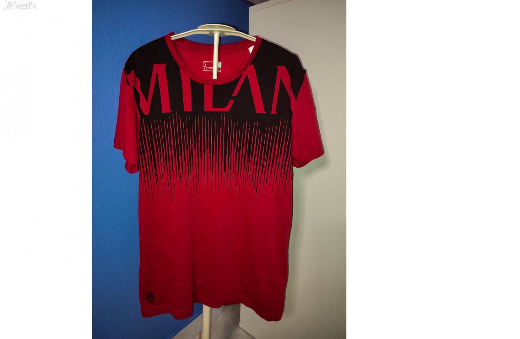 AC Milan bordó fekete eredeti adidas póló (S)
