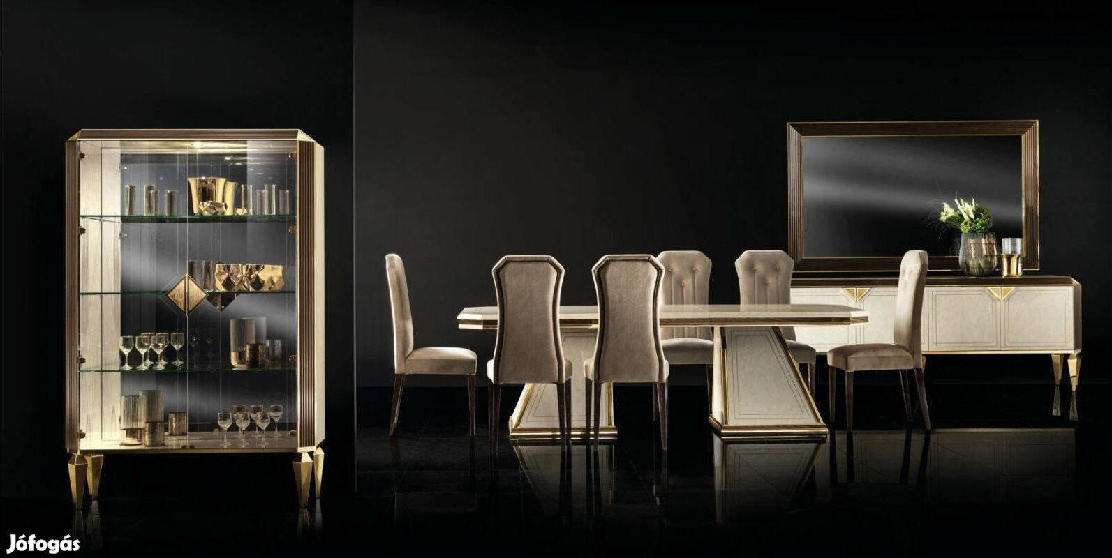 AC - Diamante (arany) olasz luxus étkező garnitúra Akció!