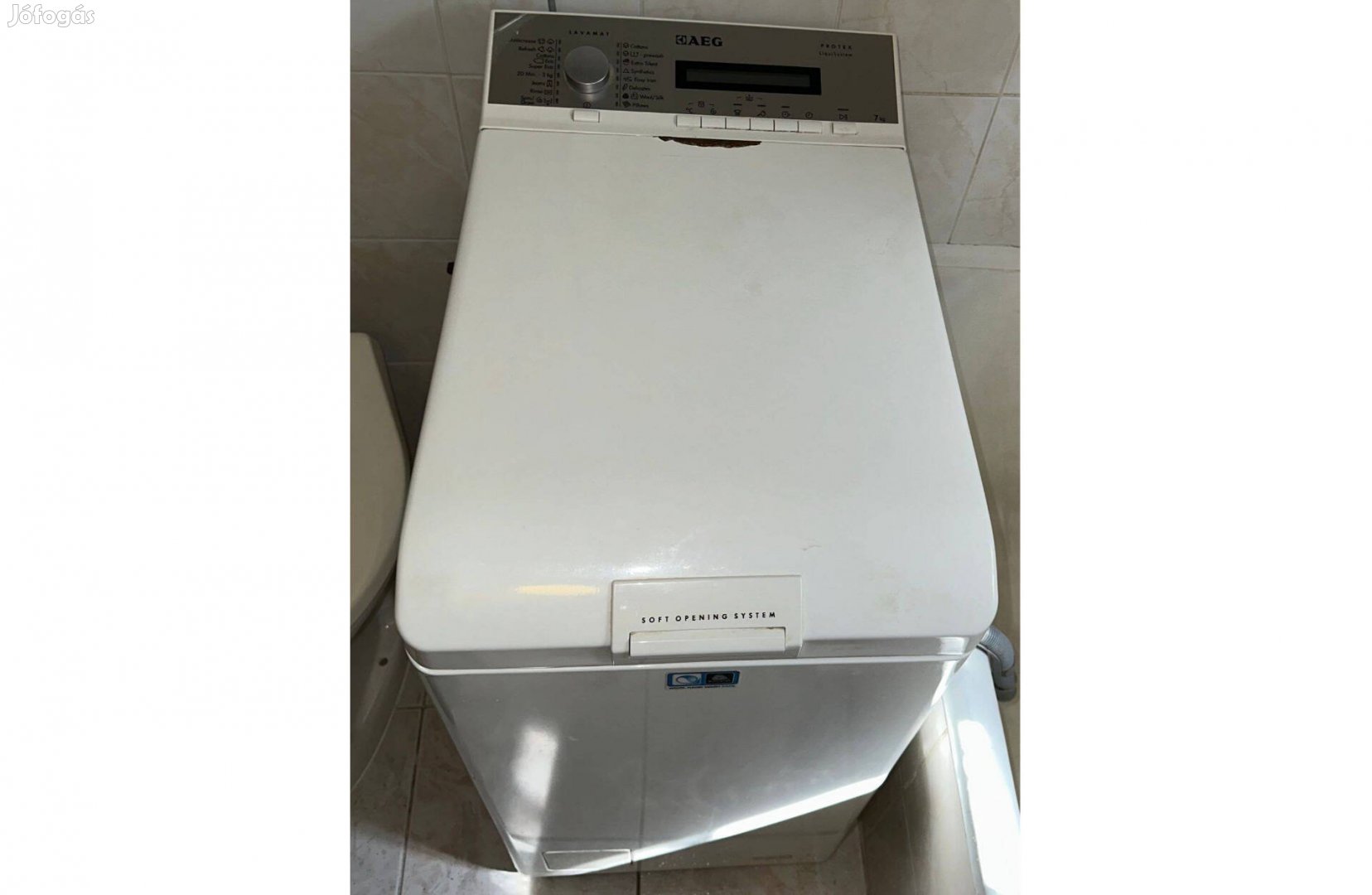 AEG L75370TLE felültöltős mosógép