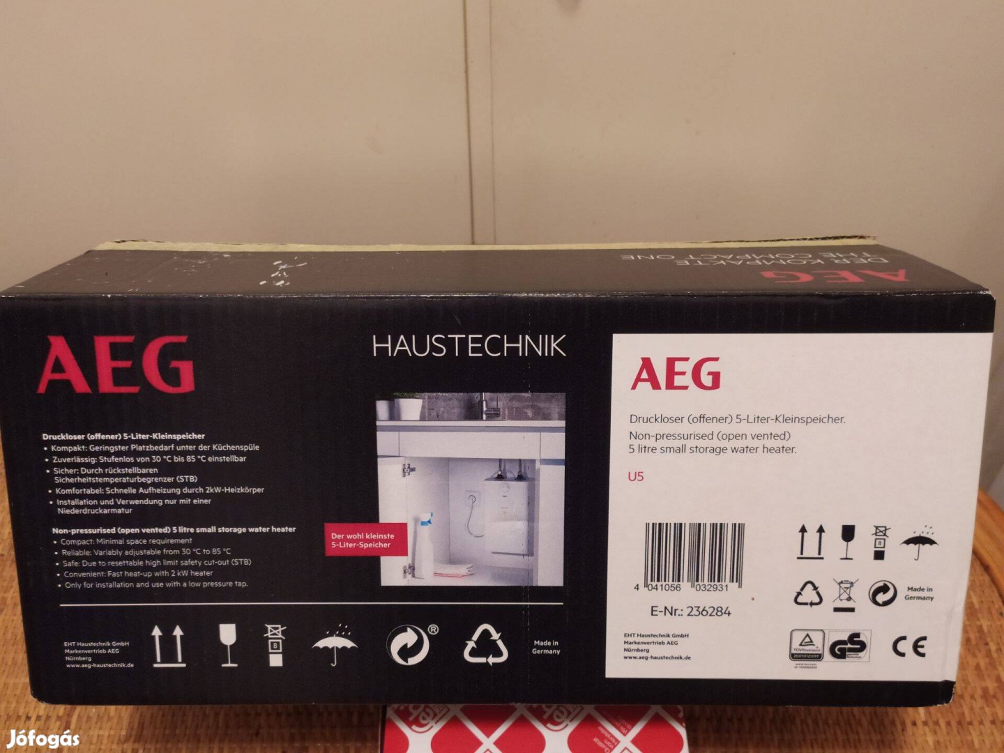 AEG U5 5literes bojler zuhanyfunkciós csapteleppel eladó