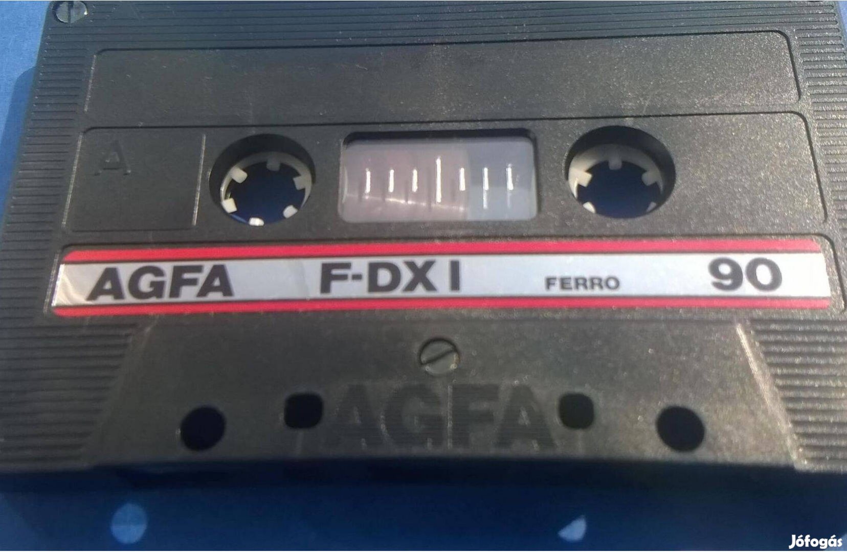 AGFA F-DX I 90 retro audio kazetta , 1987-89 , belső papír nélkül