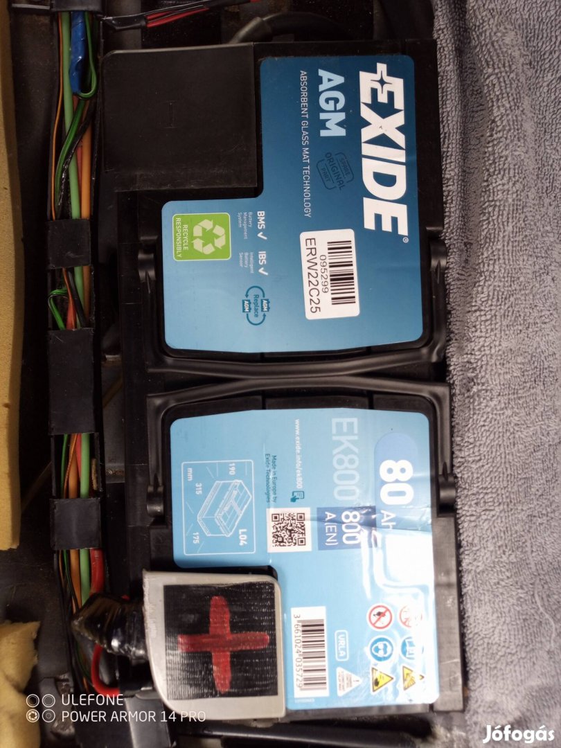 AGM akku 80ah/800A 315*175*190 Jobb +