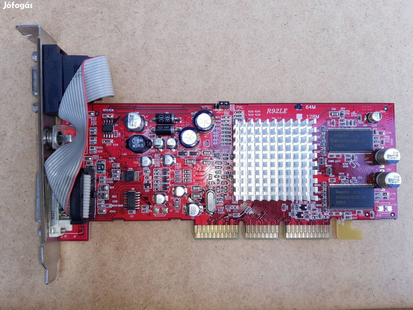 AGP R92LE ATI Radeon 9200SE 64MB videokártya gpu video kártya