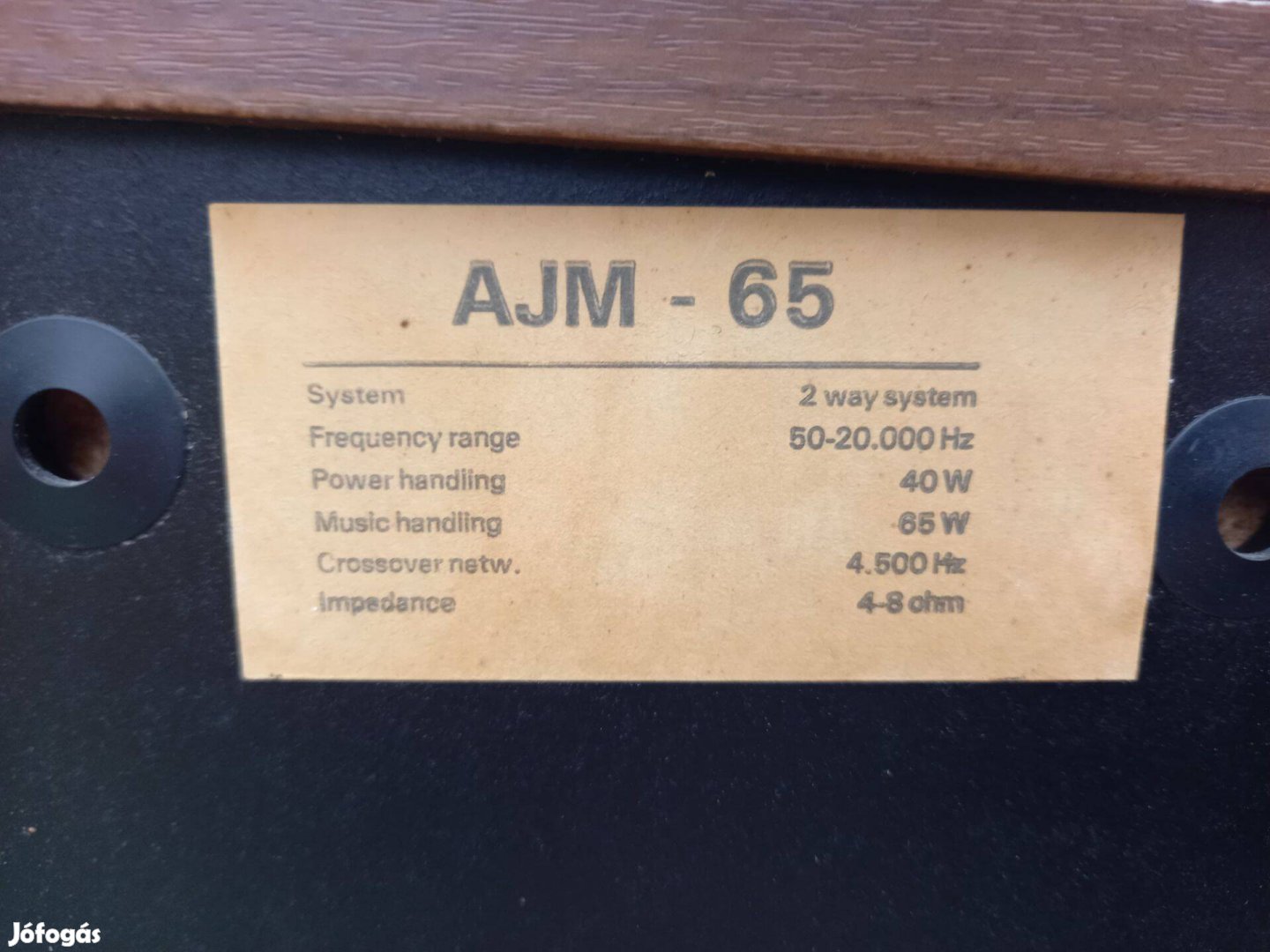 AJM-65 hangfalpár eladó vagy cserélhető