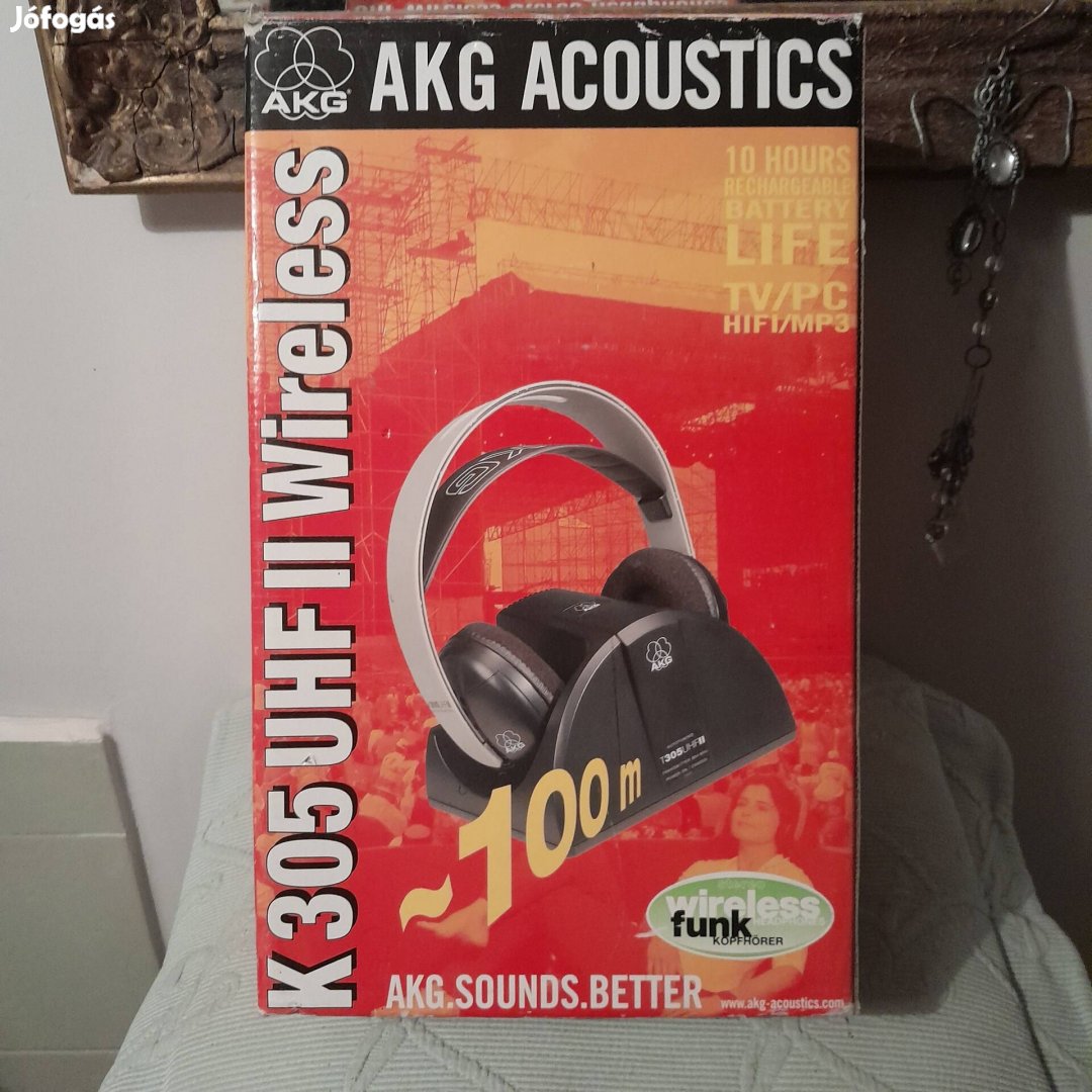 AKG K305 Wireless fejhallgató 