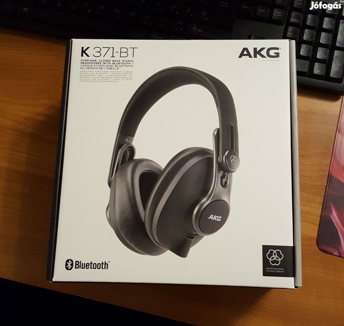 AKG K371-BT - Új, bontatlan - 1 év gari